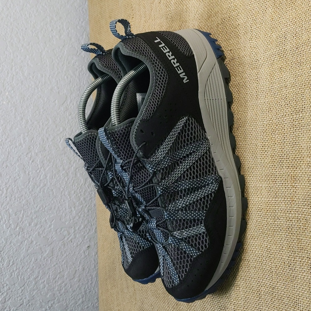 Merrell Wildwood Aerosport Men's Water Shoes Sz 10.5, Grey/Blue/Black - Picture 4 of 7